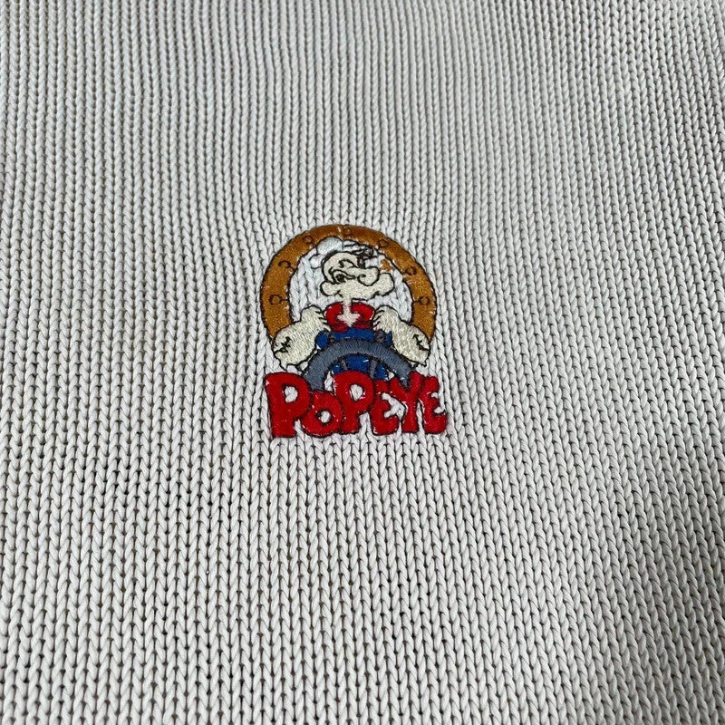 Vintage 90s Cream St Michael Knitted Jumper Popeye - XXL
