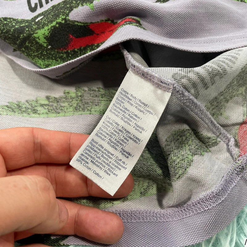 Lilac Purple Lacoste Chinatown Market Polo Shirt - Large