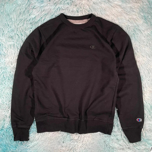 Vintage Dark Grey Champion Sweatshirt - Small