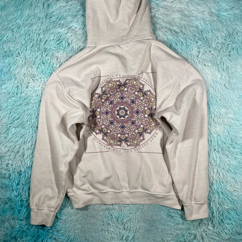 Cream White Urban Outfitters Graphic Hoodie - Small