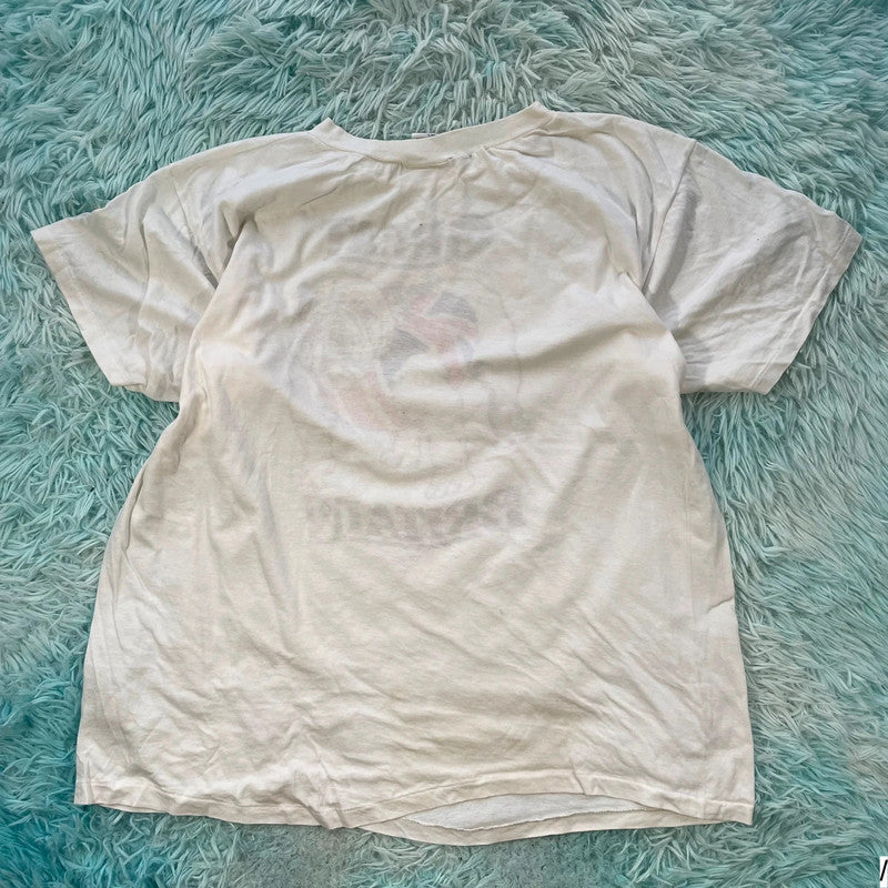 Vintage 90s White Great British Bulldog Graphic T Shirt - Large