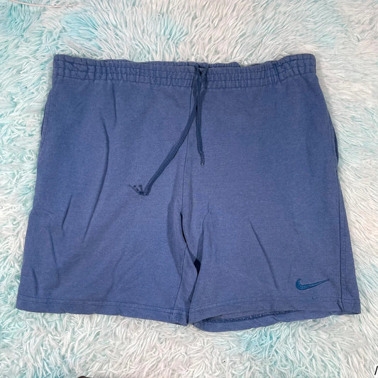 Vintage 90s Blue Nike Shorts Joggers Running - Large