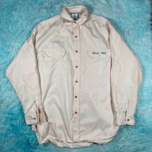 Vintage 90s Cream Nigel Cabourn Cricket Club Shirt - XL