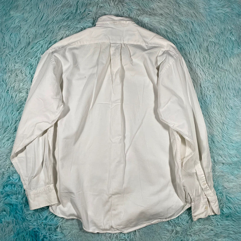 Vintage 90s White Yves Saint Laurent Shirt - Large