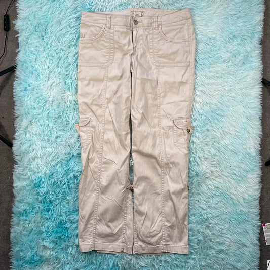 Vintage Y2K Beige Sonoma Cargo Trousers - Size 14
