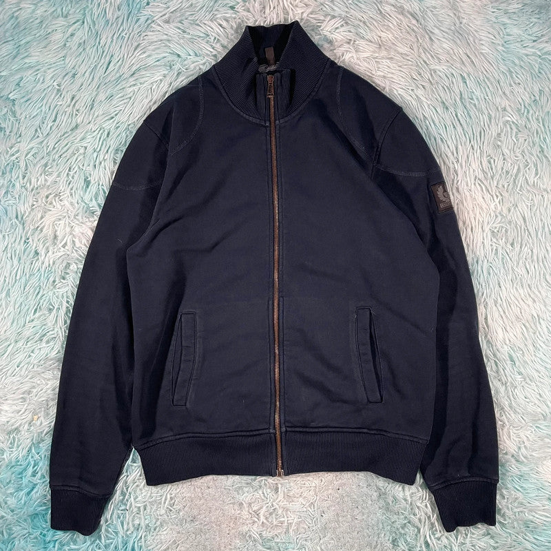 Navy Belstaff Sweatshirt Full Zip - Medium
