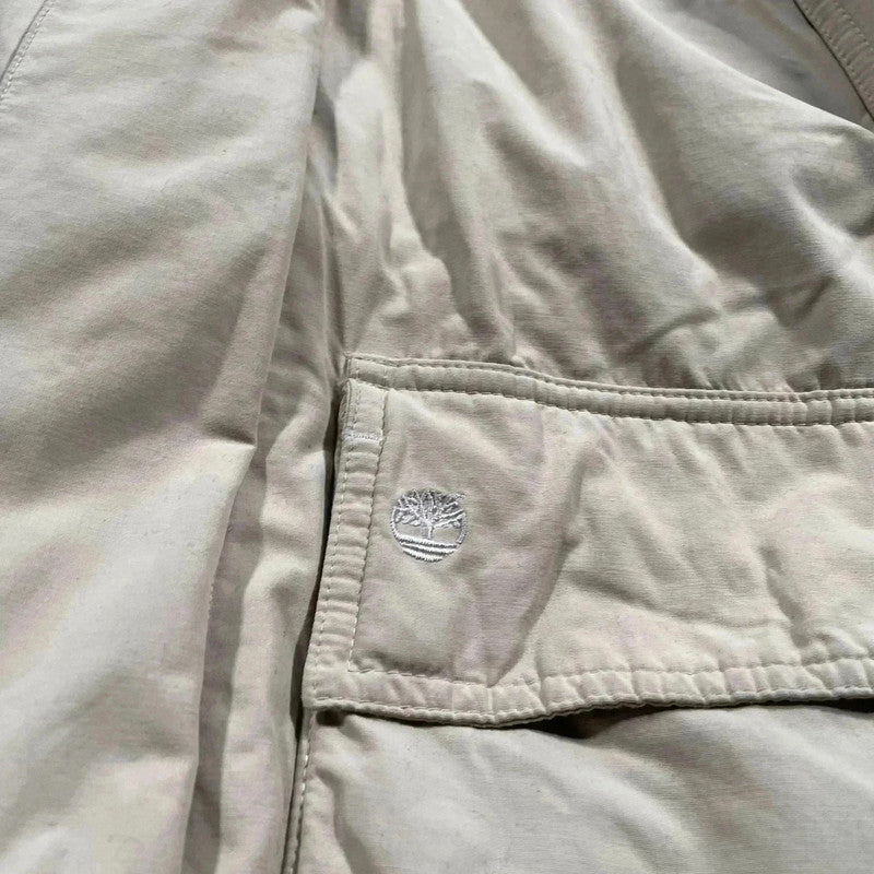 Cream White Timberland Parka Coat Jacket Down Filled - Large