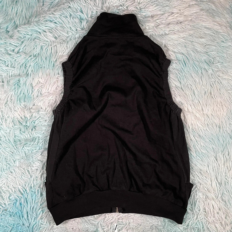 Vintage Y2K Black Just Cavalli Vest Jacket Fitted - Small