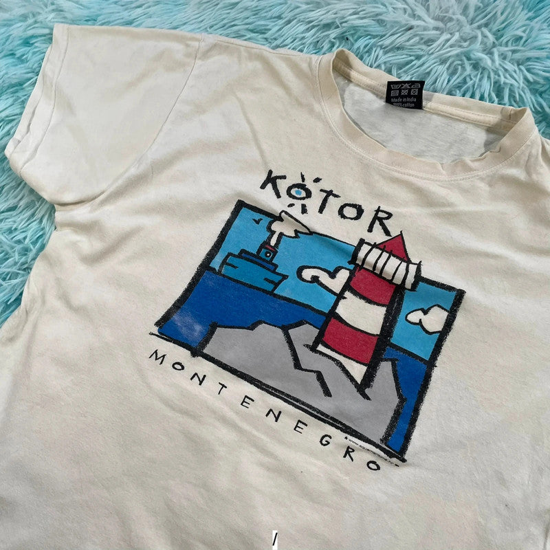 Vintage 90s Montenegro Graphic T Shirt - XL