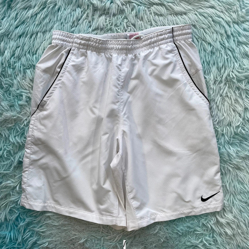 Vintage White Nike Running Shorts - Small
