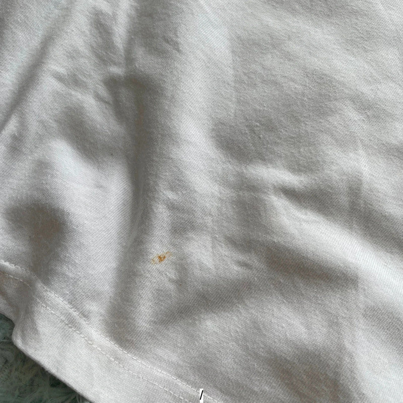 Vintage White Long Sleeve Graphic T Shirt - Small