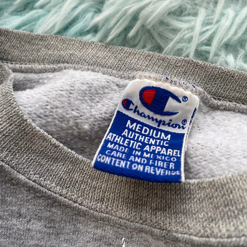 Vintage 90s Grey Champion Sweatshirt - Medium