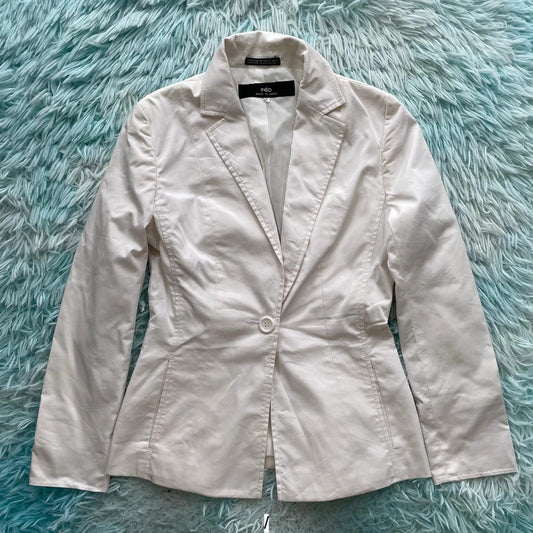 White Inéd Japan Blazer Jacket - Size 8