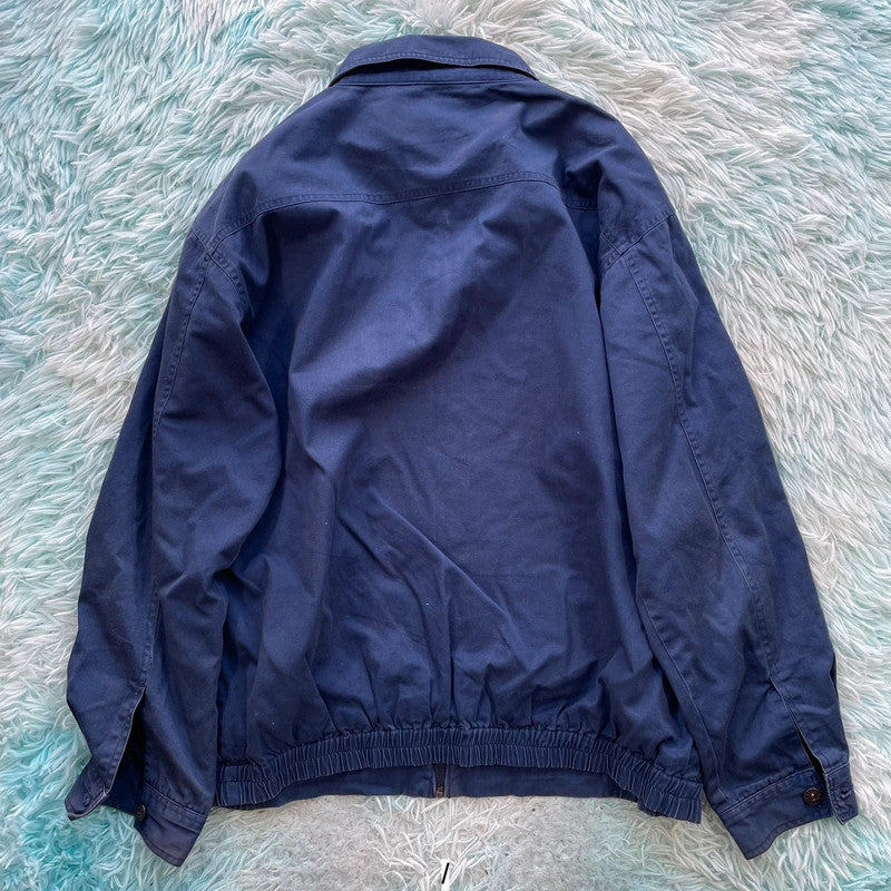 Blue Kangol Harrington Jacket Bomber - Large