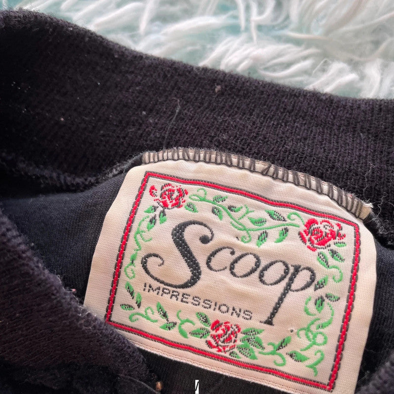 Vintage 80s Black Velvet Quilted Bomber Jacket