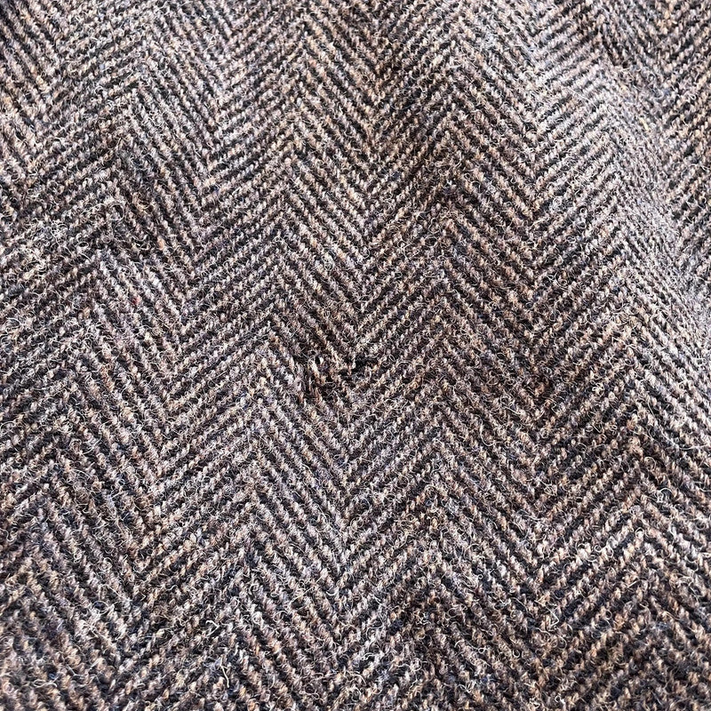 Vintage Walker Slater Harris Tweed Coat Herringbone - XL