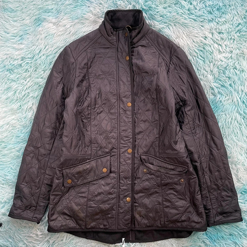 Black Barbour Quilted Jacket - Size 14