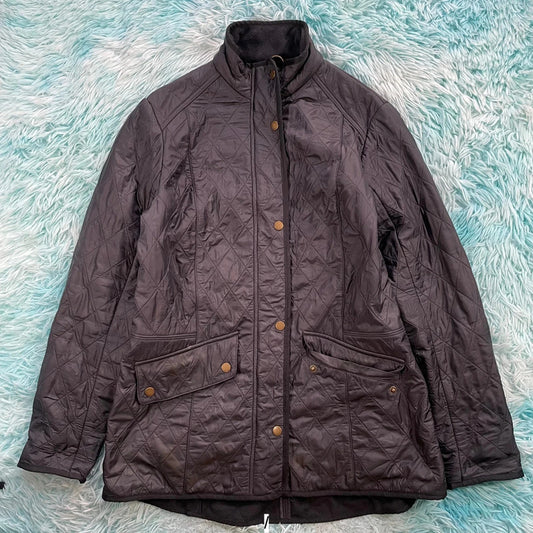 Black Barbour Quilted Jacket - Size 14