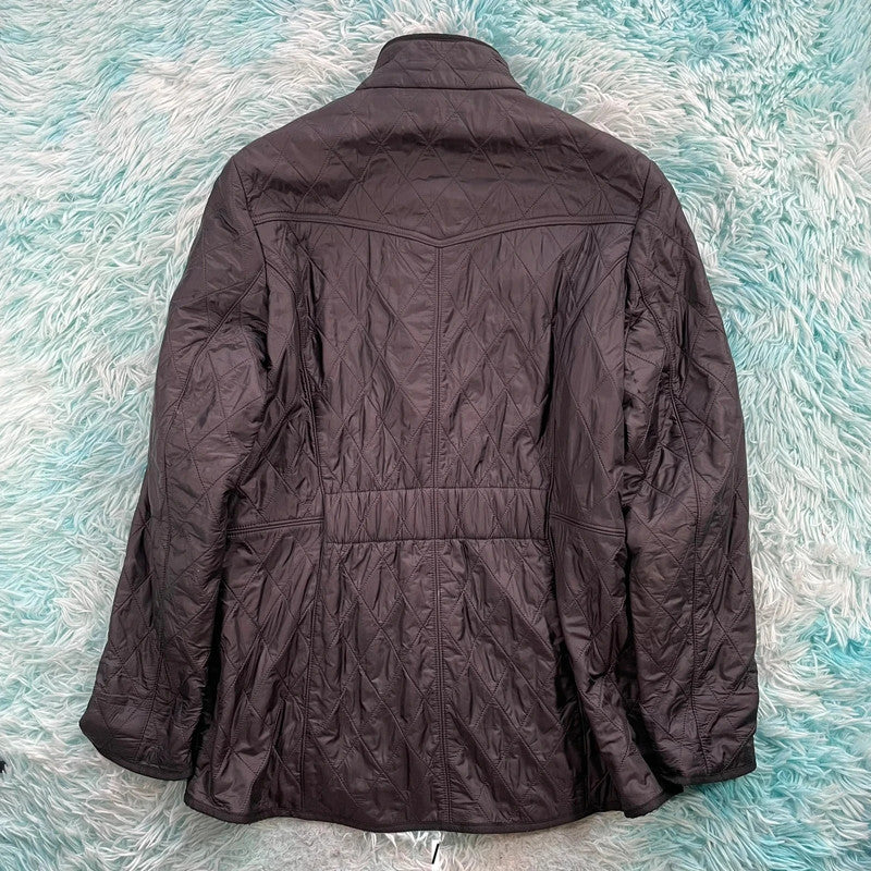 Black Barbour Quilted Jacket - Size 14