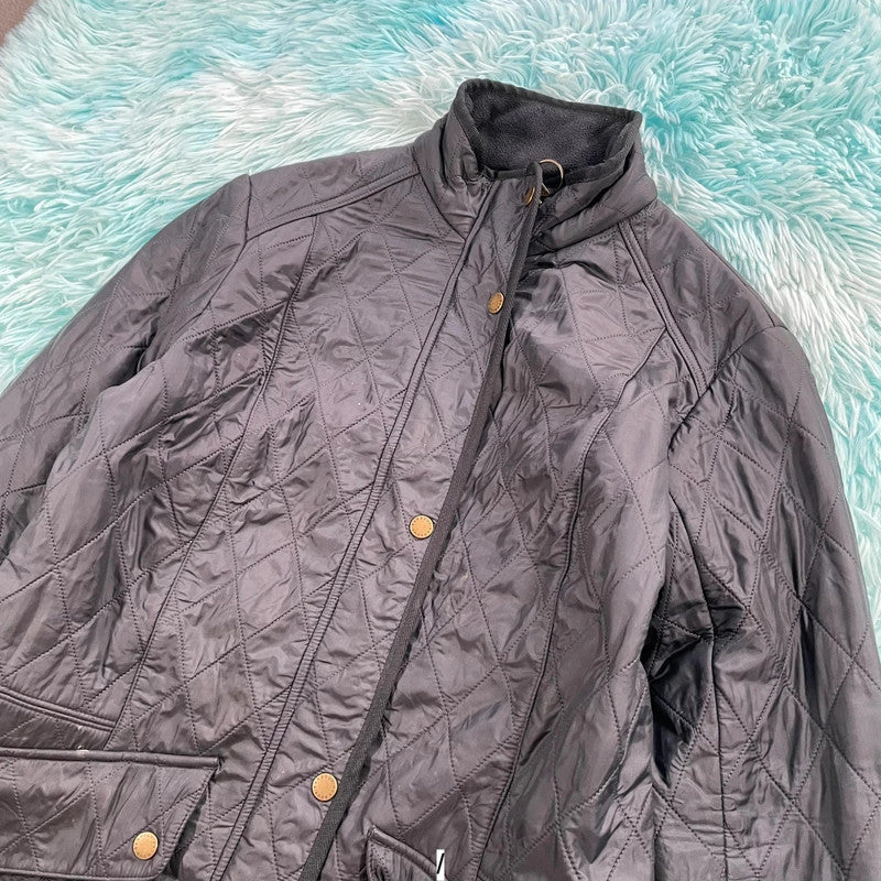 Black Barbour Quilted Jacket - Size 14