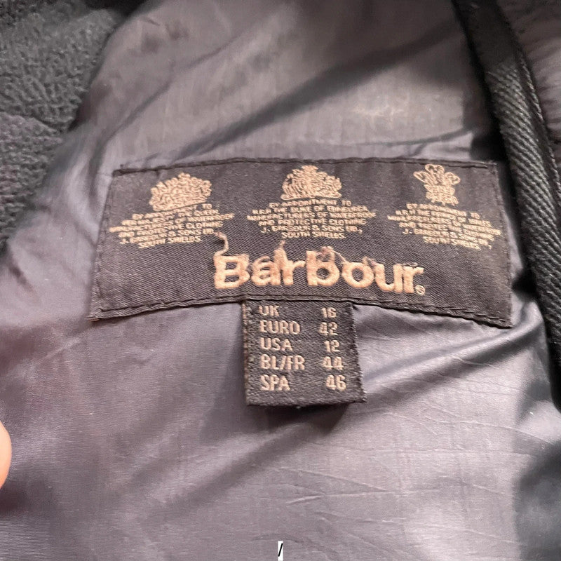 Black Barbour Quilted Jacket - Size 14