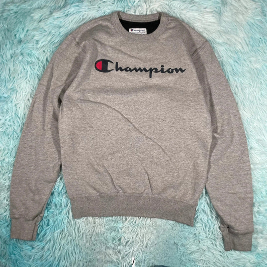 Vintage Grey Champion Sweatshirt - Small