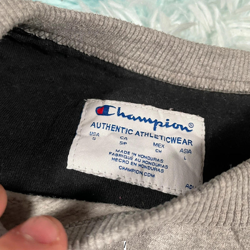 Vintage Grey Champion Sweatshirt - Small