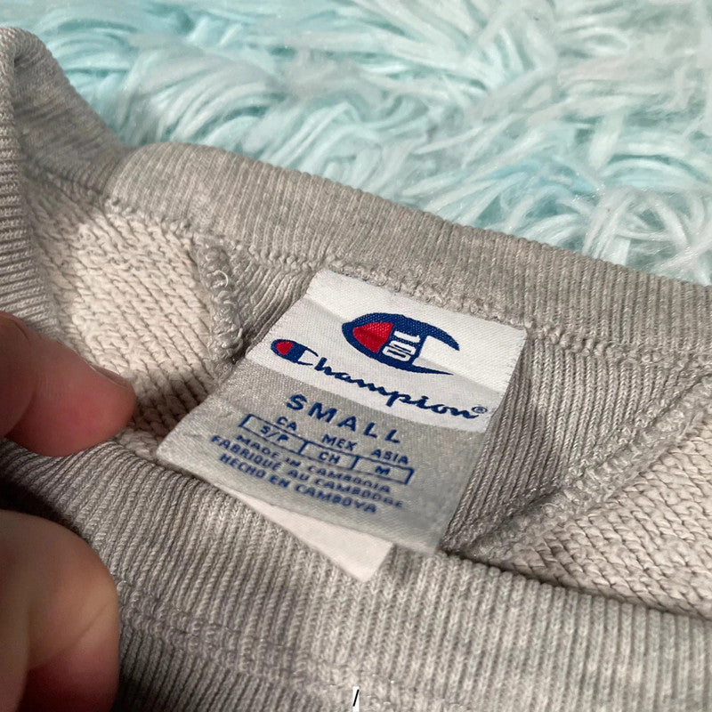 Vintage Grey Champion Sweatshirt - Small
