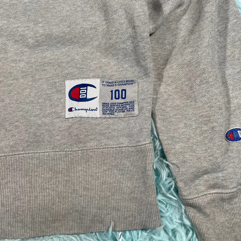 Vintage Grey Champion Sweatshirt - Small