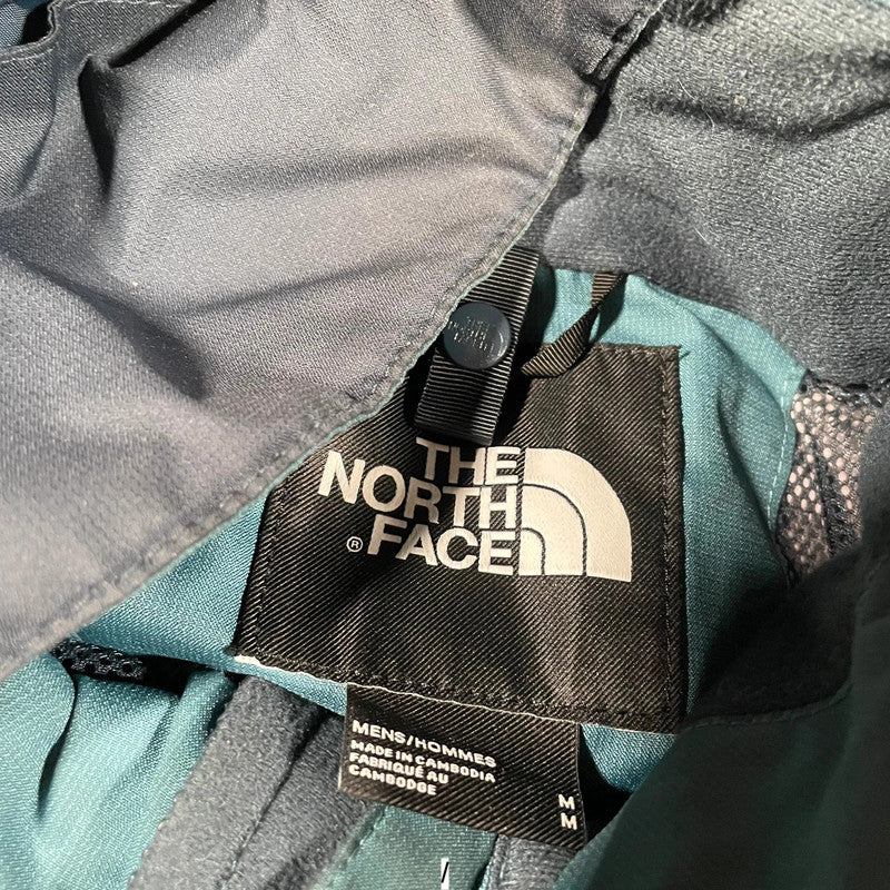 Blue & Black The North Face Coat Waterproof - Medium