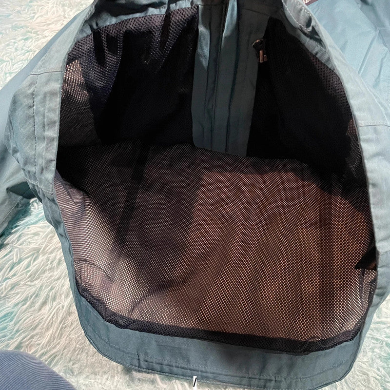 Blue & Black The North Face Coat Waterproof - Medium