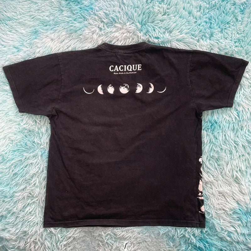 Vintage Black Spanish Graphic T Shirt - Large