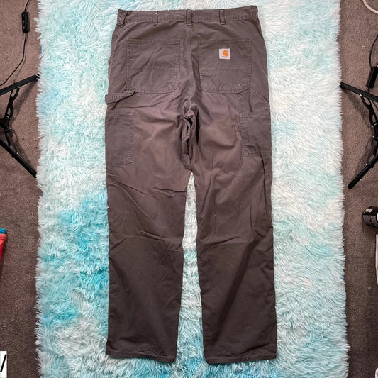 Vintage Grey Carhartt Workwear Trousers - 36W 34L