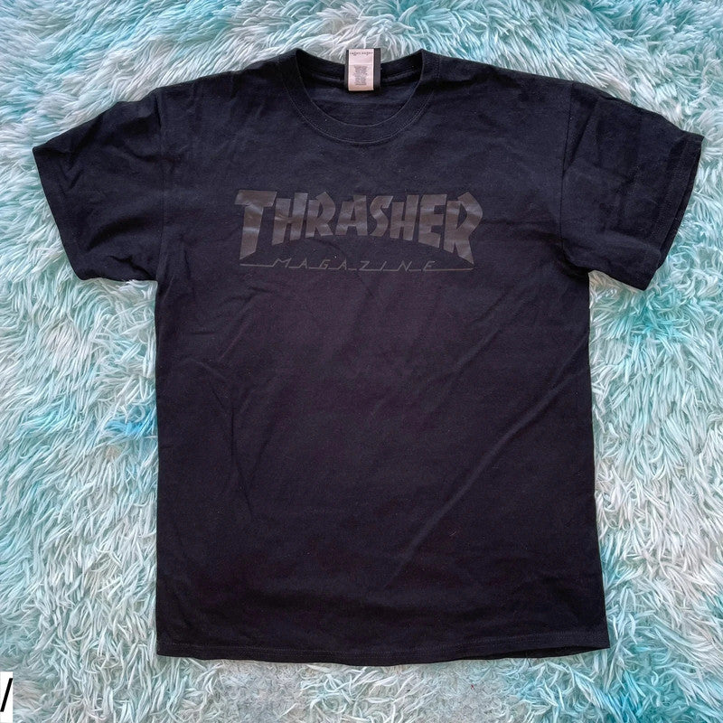 Black Thrasher T Shirt - Medium
