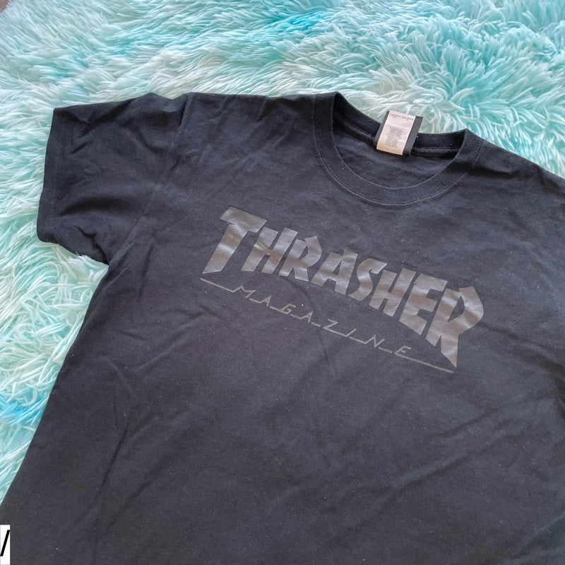 Black Thrasher T Shirt - Medium