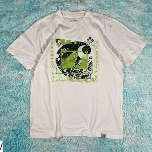 White Carhartt Graphic T Shirt - Small