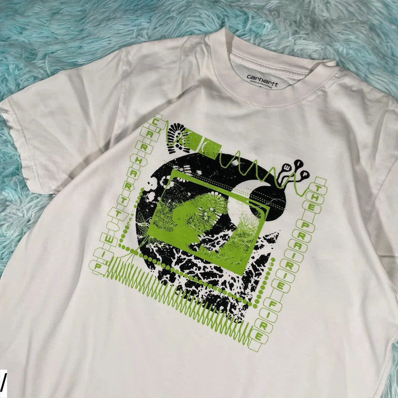 White Carhartt Graphic T Shirt - Small