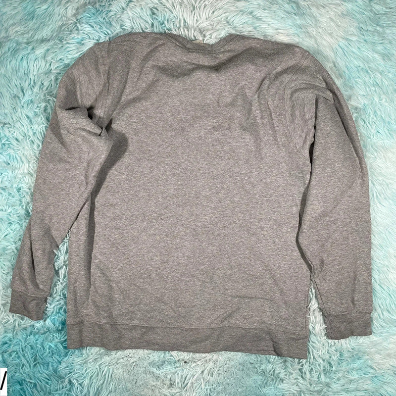 Vintage 90s Grey Reebok Sweatshirt Spellout - Large