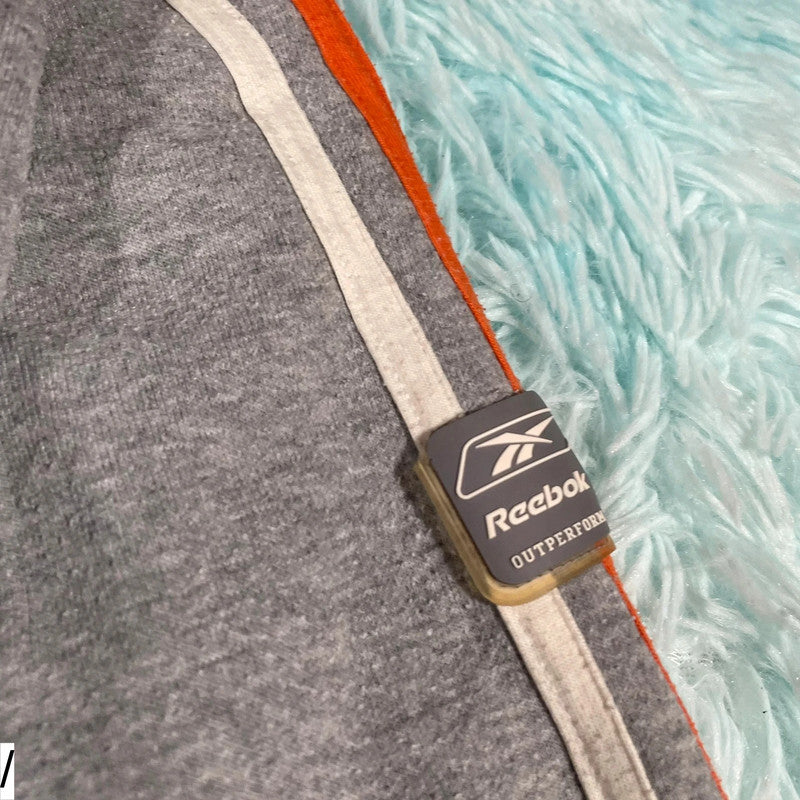 Vintage 90s Grey Reebok Sweatshirt Spellout - Large