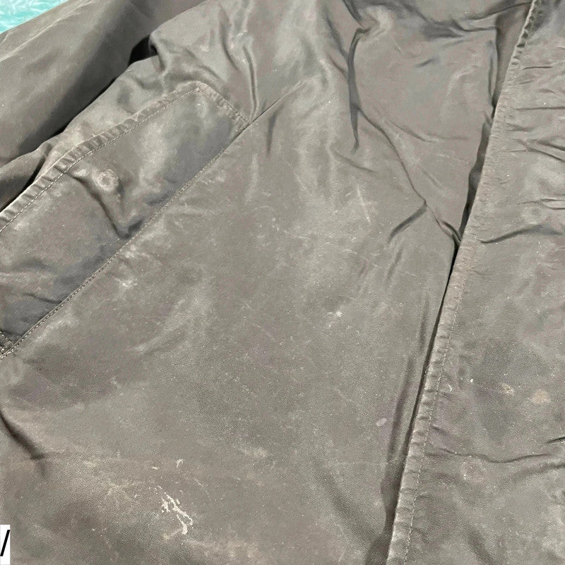 Vintage Dark Brown 90s Giorgio Armani Wax Jacket - XL