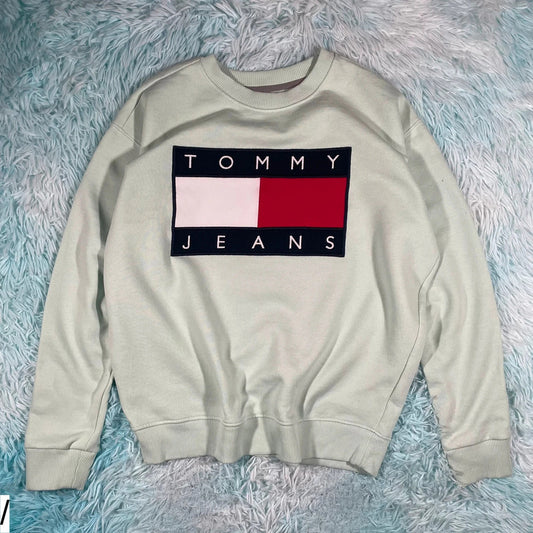 Mint Green Tommy Jeans Sweatshirt - Small