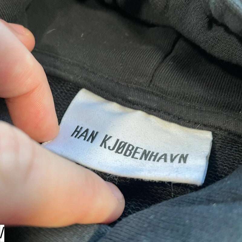 Black Han Kjobenhavn Graphic Hoodie - Medium