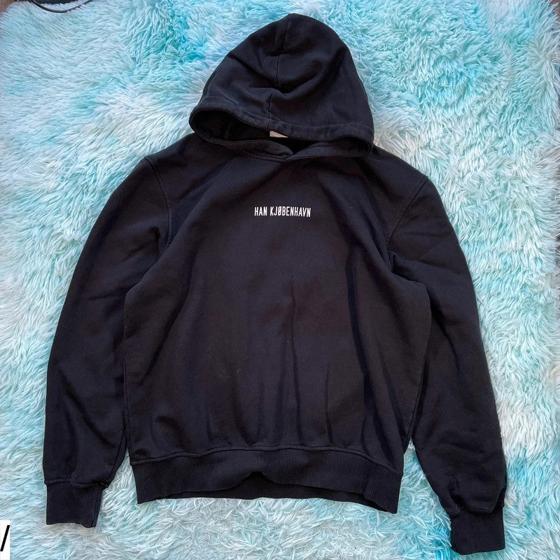 Black Han Kjobenhavn Graphic Hoodie - Medium