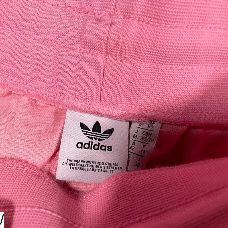 Pink Adidas Velour Joggers - XS