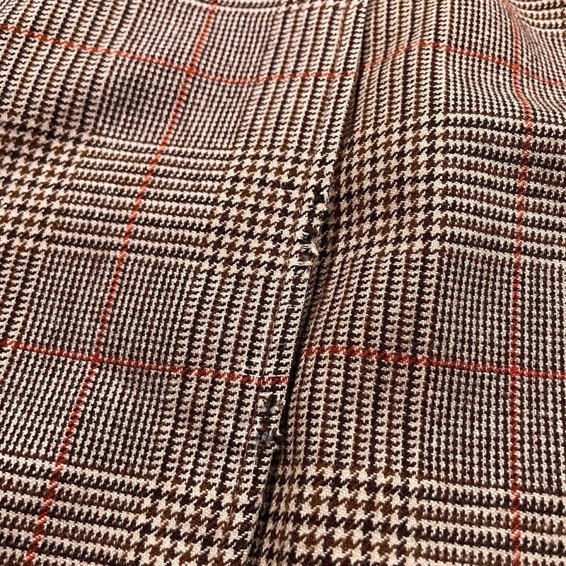 Vintage 90s Austin Reed Chequered Wool Trench Coat - XL