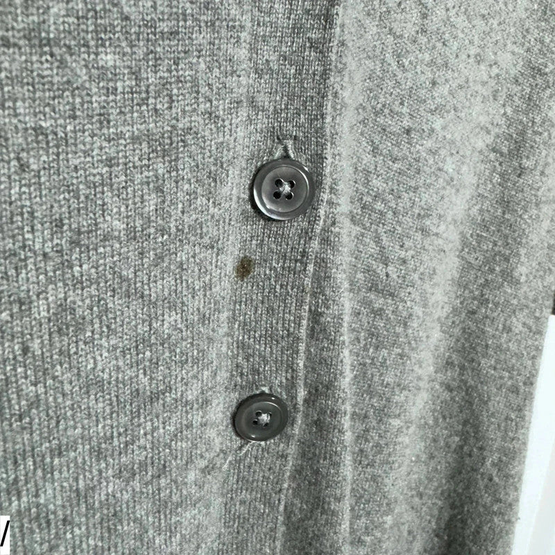 Grey Ralph Lauren Cashmere Cardigan - Medium