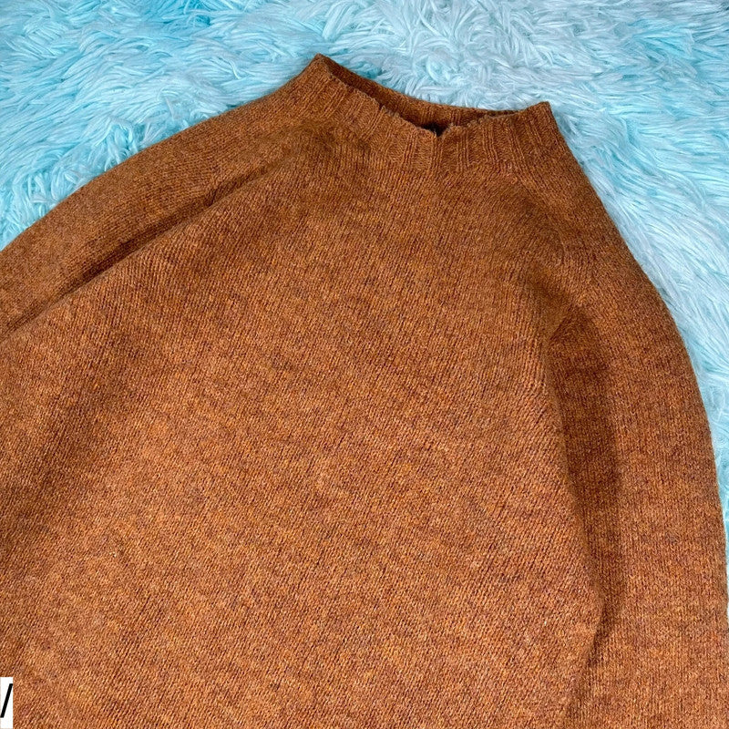 Brown Albam Wool Knitted Jumper - XS