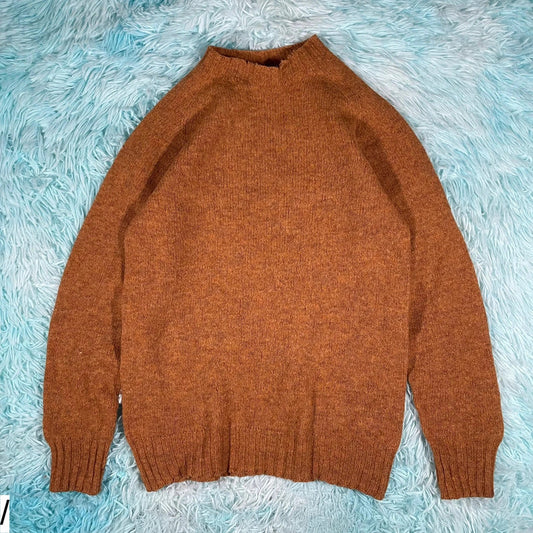 Brown Albam Wool Knitted Jumper - XS