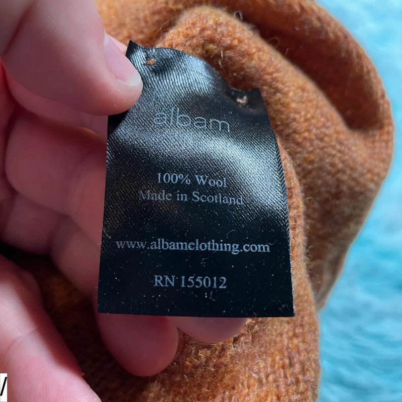 Brown Albam Wool Knitted Jumper - XS