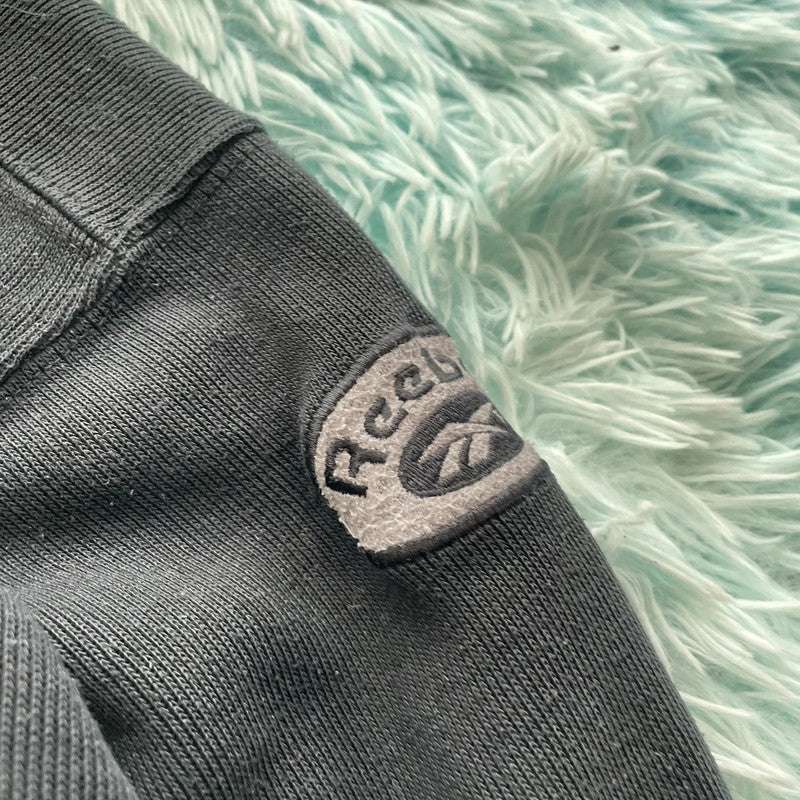 Vintage 90s Black Reebok Sweatshirt Embroidered- Large
